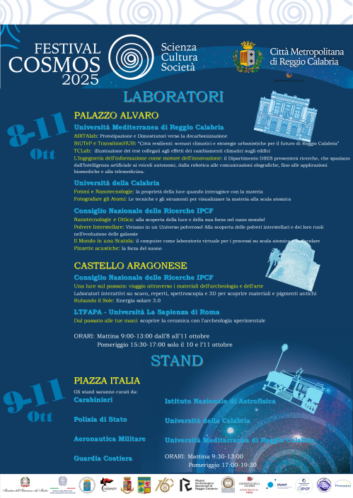 Laboratori e Stand Festival Cosmos 2025